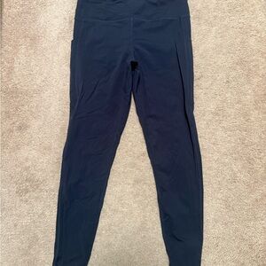 Vuori Navy Blue High-Waisted Leggings
